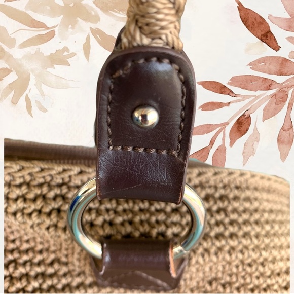 THE SAK LIGHT BROWN CROCHETED HANDBAG - Picture 6 of 6